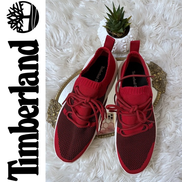 Timberland A1Z73 FLYROAM MEDIUM RED Men's Trainers, Sz 8 EUR 41.5 - Picture 6 of 16